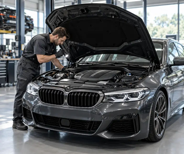 European cars repair and maintenance service at B-Tech Auto Diesel Mechanic in Houston, TX located at 16635 Hollister St Bldg B.